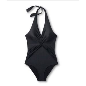 Knox Rose Drapey Twist Front Swimsuit Size Large